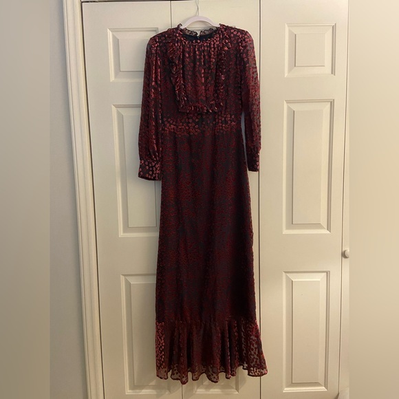 Cynthia Rowley Velvet Heart Maxi Dress: Tuxedo Front/Confetti Hearts - Picture 2 of 7